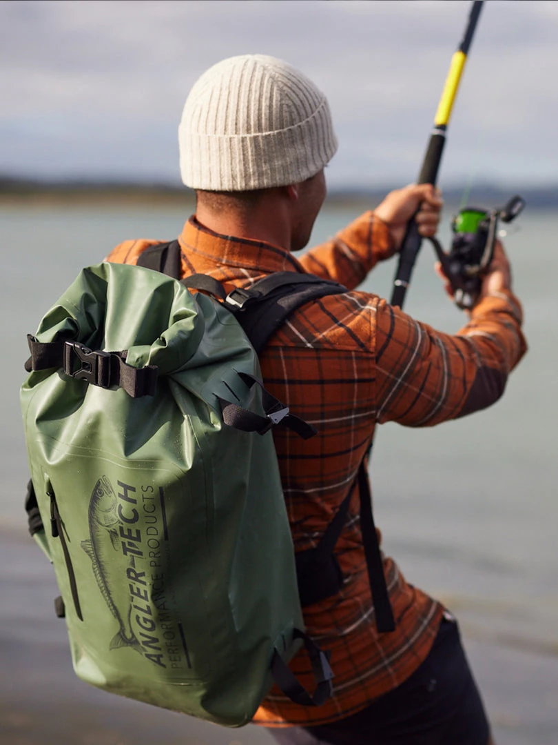 Just Another Fisherman ANGLER TECH DRY BACKPACK - KHAKI