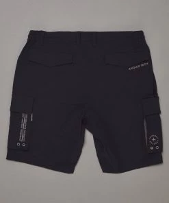 Just Another Fisherman Apparel ANGLER TECH CARGO SHORTS - BLACK