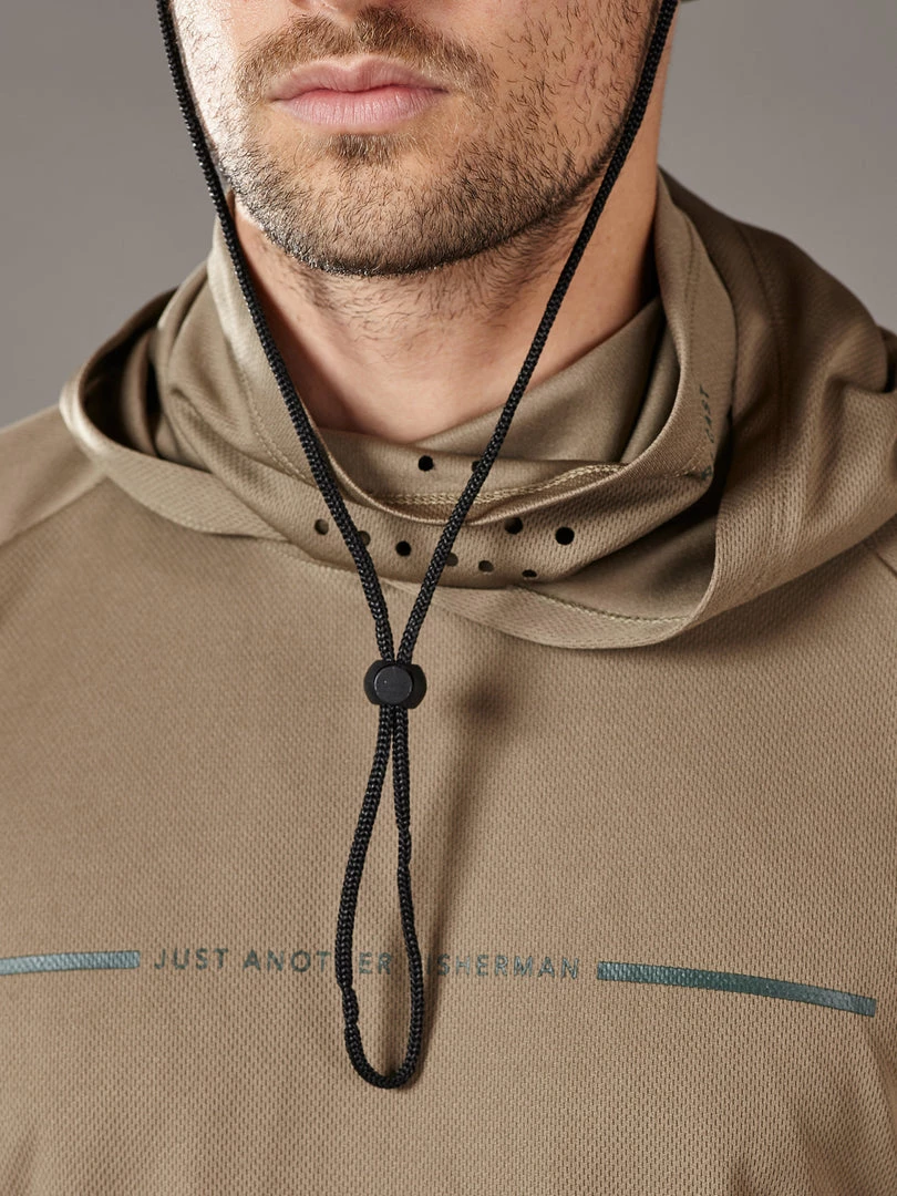 Just Another Fisherman TECH ANGLER HOOD - KHAKI