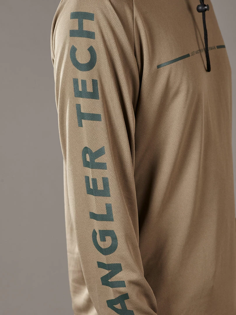 Just Another Fisherman TECH ANGLER HOOD - KHAKI