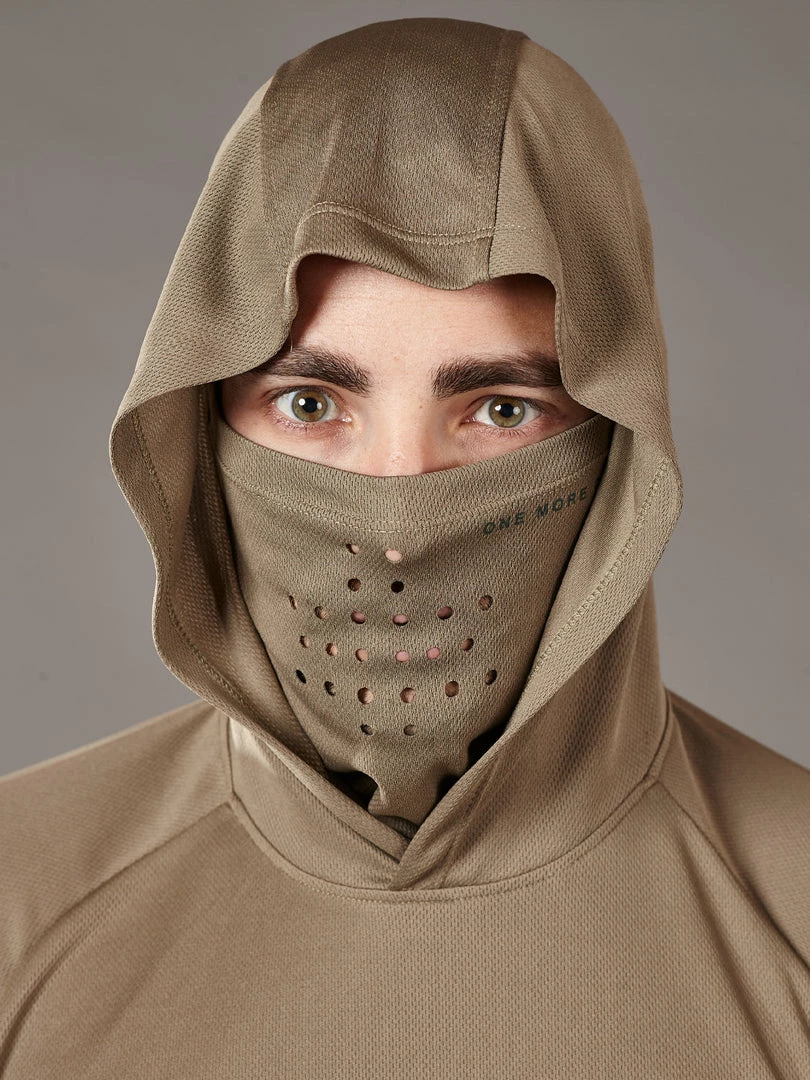 Just Another Fisherman TECH ANGLER HOOD - KHAKI