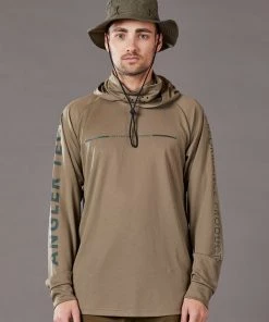 Just Another Fisherman TECH ANGLER HOOD - KHAKI