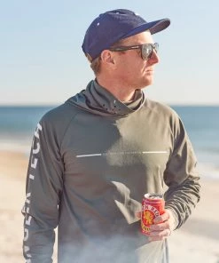 Just Another Fisherman Apparel TECH ANGLER HOOD - PINE/NATURAL