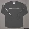 Just Another Fisherman ANGLER TECH LS TEE - CHARCOAL / WHITE