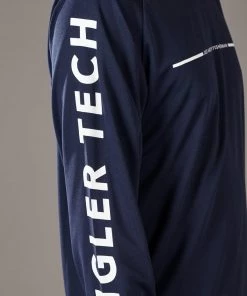 Just Another Fisherman ANGLER TECH LS TEE - NAVY
