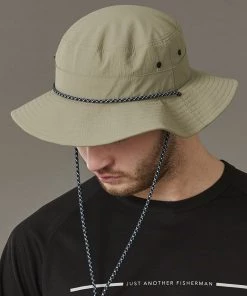 Just Another Fisherman ANGLER TECH WIDE BRIM - STONE
