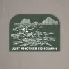 Just Another Fisherman ANGLERS ELDERADO STICKER - KHAKI