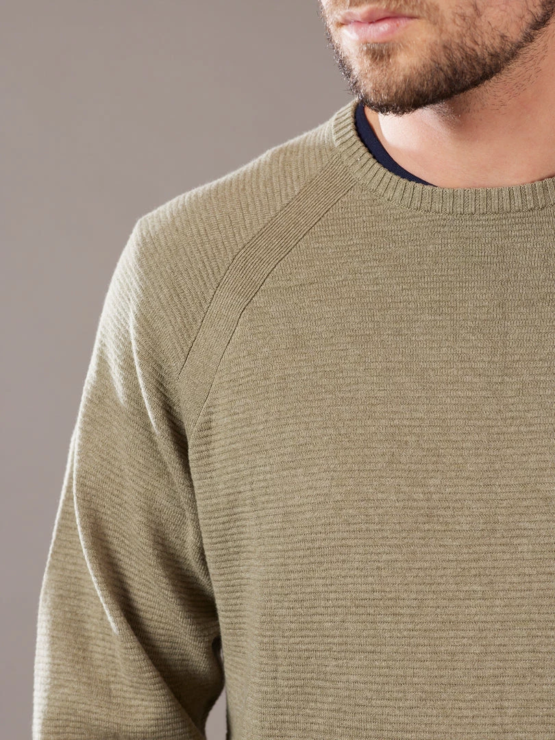 Just Another Fisherman Apparel BEST MATE CREW - MILITARY GREEN