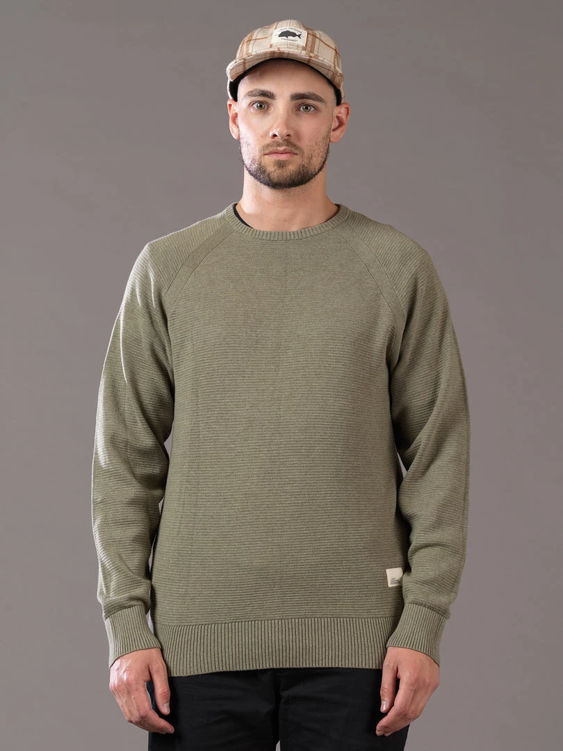 Just Another Fisherman Apparel BEST MATE CREW - MILITARY GREEN