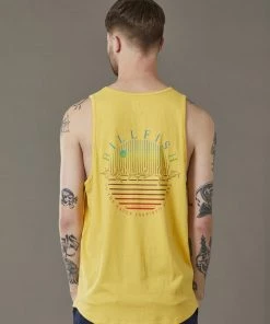 Just Another Fisherman Apparel BILLFISH BLEND SINGLET - WASHED YELLOW