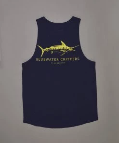 Just Another Fisherman BLUEWATER CRITTERS SINGLET - NAVY Apparel