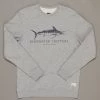 Just Another Fisherman Apparel BLUEWATER CRITTERS CREW - GREY MARLE