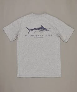 Just Another Fisherman BLUEWATER CRITTERS TEE - GREY MARLE Apparel