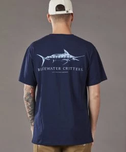 Just Another Fisherman Apparel BLUEWATER CRITTERS TEE - NAVY