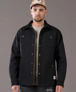 Just Another Fisherman BOATBUILDER JACKET 2.0 - BLACK Apparel