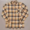 Just Another Fisherman Apparel BOATYARD SHIRT - BONE BROWN/NAVY CHECK