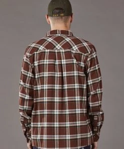 Just Another Fisherman BOATYARD SHIRT - BROWN CHECK Apparel