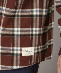 Just Another Fisherman BOATYARD SHIRT - BROWN CHECK Apparel