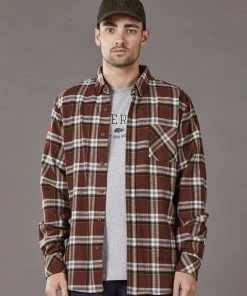 Just Another Fisherman BOATYARD SHIRT - BROWN CHECK Apparel