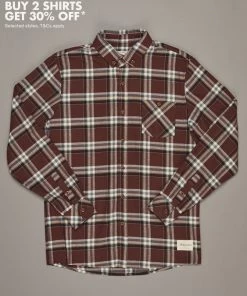 Just Another Fisherman BOATYARD SHIRT - BROWN CHECK Apparel