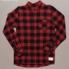 Just Another Fisherman Apparel BOATYARD SHIRT - CINABAR/BLACK CHECK