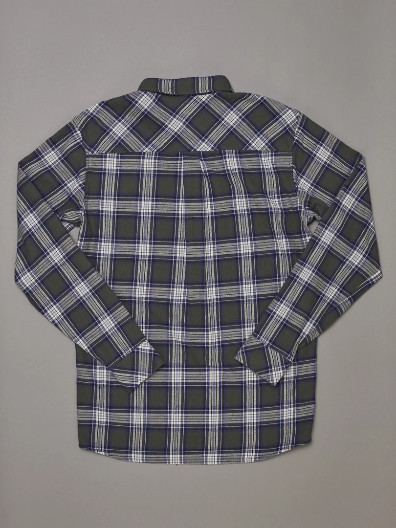 Just Another Fisherman Apparel BOATYARD SHIRT - GREEN/BLUE CHECK
