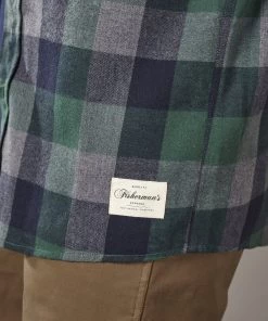 Just Another Fisherman BOATYARD SHIRT - GREEN CHECK