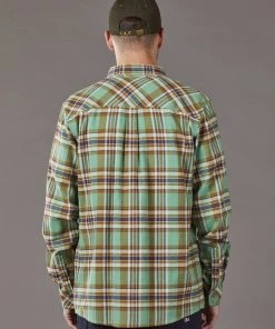 Just Another Fisherman BOATYARD SHIRT - LIGHT GREEN CHECK Apparel