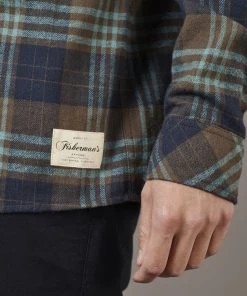 Just Another Fisherman Apparel BOATYARD SHIRT - OLIVE/BLUE