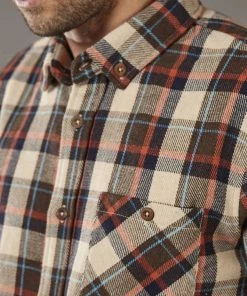 Just Another Fisherman BOATYARD SHIRT - BROWN/TAN Apparel