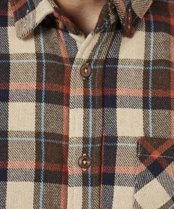 Just Another Fisherman BOATYARD SHIRT - BROWN/TAN Apparel