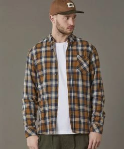 Just Another Fisherman BOATYARD SHIRT - TABACCO CHECK