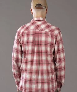 Just Another Fisherman Apparel CANAL SHIRT - SALMON/NATURAL CHECK