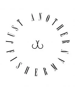 Just Another Fisherman CIRCLE LOGO VINYL DECAL - BLACK