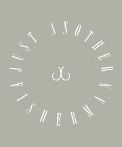 Just Another Fisherman Apparel CIRCLE LOGO VINYL DECAL - WHITE