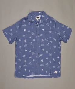 Just Another Fisherman COASTAL VINTAGE SS SHIRT - BLUE