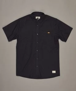 Just Another Fisherman COASTAL LINEN SS SHIRT - BLACK