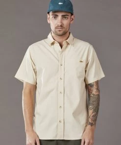 Just Another Fisherman COASTAL LINEN SS SHIRT - NATURAL