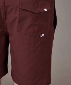 Just Another Fisherman CREWMAN SHORTS - MAROON Apparel