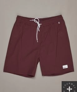 Just Another Fisherman CREWMAN SHORTS - MAROON Apparel