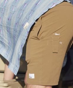 Just Another Fisherman CREWMAN SHORTS - LIGHT BROWN