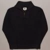 Just Another Fisherman DEEP SEA ZIP KNIT - LICORICE Apparel