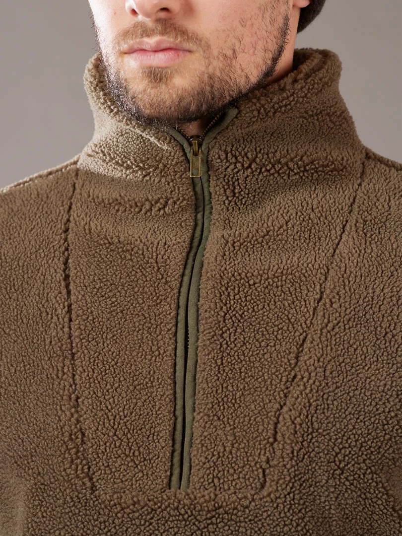 Just Another Fisherman Apparel RUG UP ZIP - MILITARY OLIVE