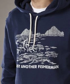 Just Another Fisherman Apparel VINTAGE ELDERADO HOOD - NAVY