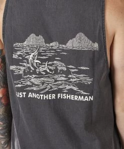 Just Another Fisherman ELDERADO SINGLET - AGED BLACK Apparel