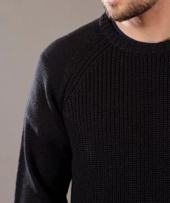 Just Another Fisherman FISH RIB CREW - BLACK Apparel