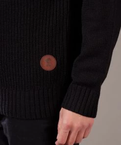 Just Another Fisherman FISH RIB CREW - BLACK Apparel