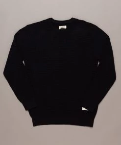 Just Another Fisherman FISH RIB CREW - BLACK Apparel