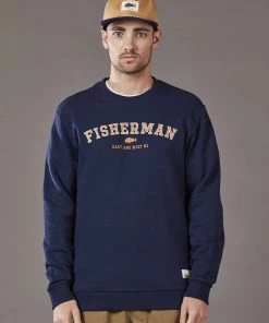Just Another Fisherman Apparel FISHERMAN CREW - NAVY