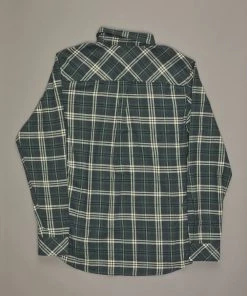 Just Another Fisherman FLANAGAN FLANNEL SHIRT - GREEN/NATURAL